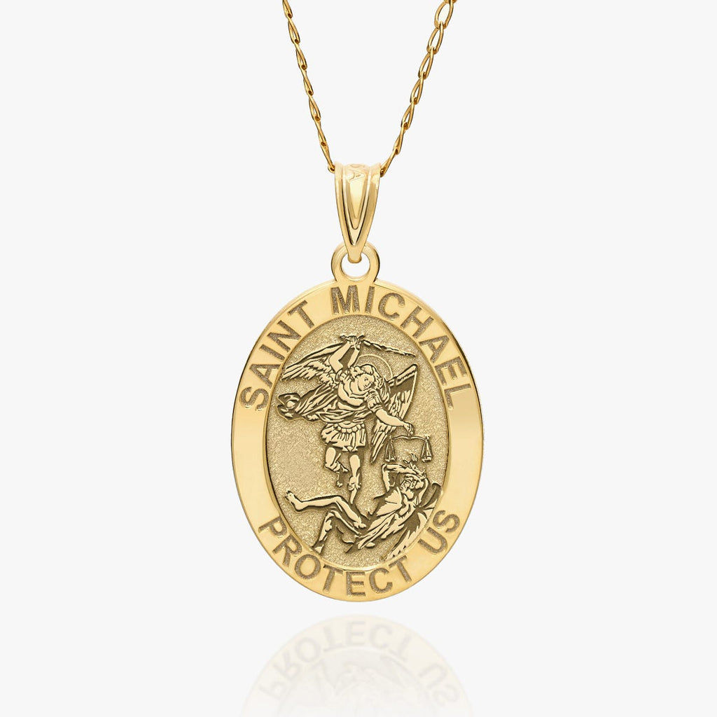Oval Saint Michael Religious Medal
