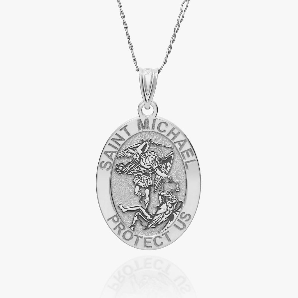 Oval Saint Michael Religious Medal