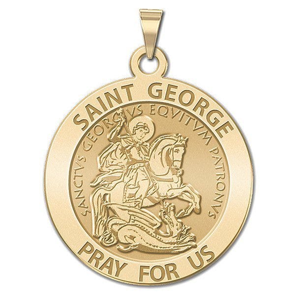 Saint George Round Religious Medal
