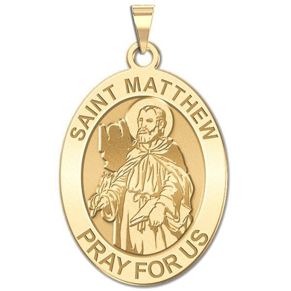 Saint Matthew OVAL Religious Medal