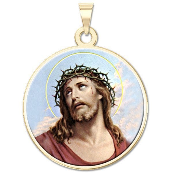 Ecce Homo Round Religious Medal "Color EXCLUSIVE"