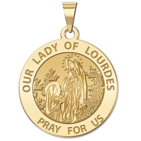 Our Lady of Lourdes Religious Medal  "EXCLUSIVE"