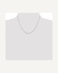 Former on-model view — Sterling Silver 1.0mm Diamond Cut Bead Chain