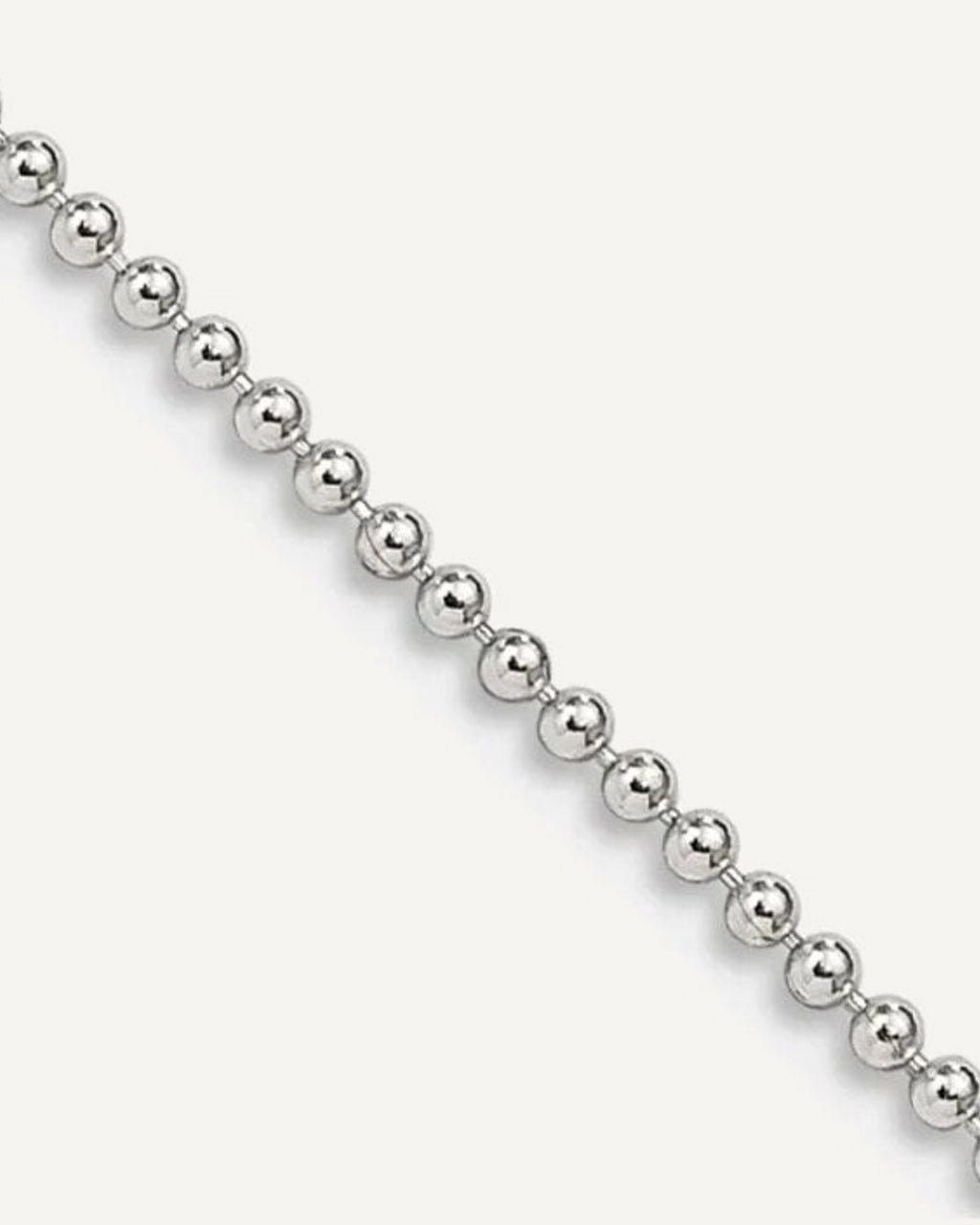 Sterling Silver 1.2mm Diamond Cut Bead Chain