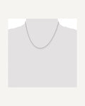 Former on-model view — Sterling Silver 1.5mm Polished Bead Chain
