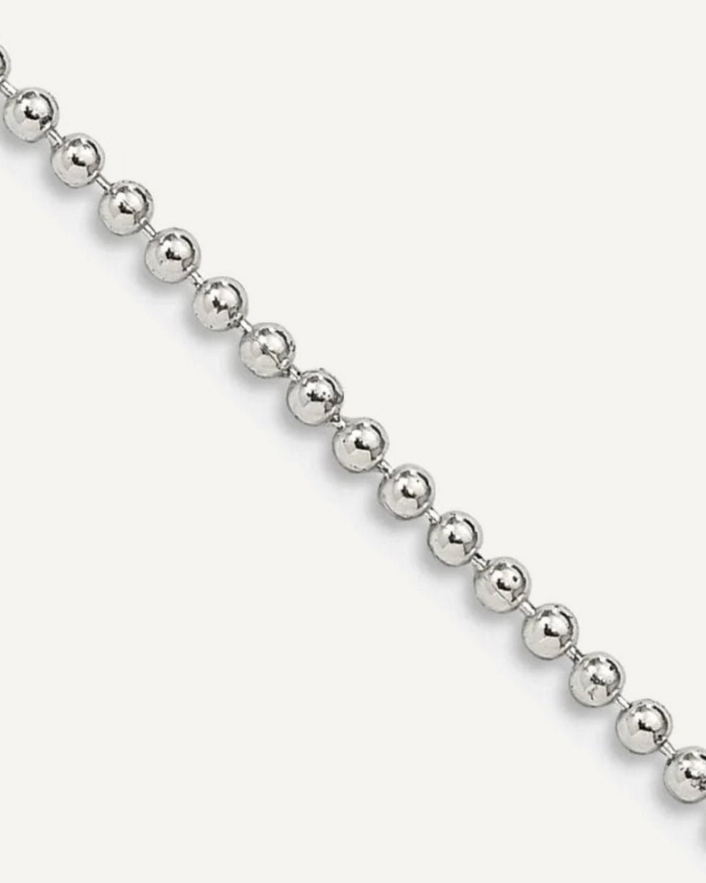 Sterling Silver 1.5mm Polished Bead Chain