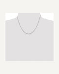 Former on-model view — Sterling Silver 1.5mm Singapore Chain