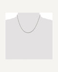 Former on-model view — Sterling Silver 2mm Sparkle Rope Chain