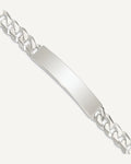 Custom Engraved Sterling Silver Women's Curb Link ID Bracelet