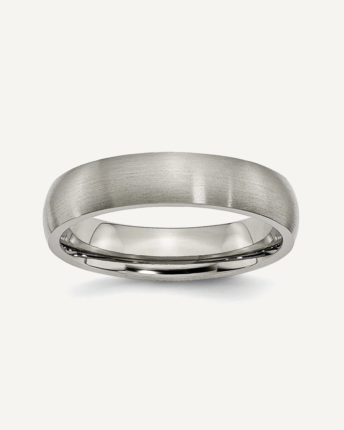 Titanium 5mm Brushed Comfort Fit Wedding Band
