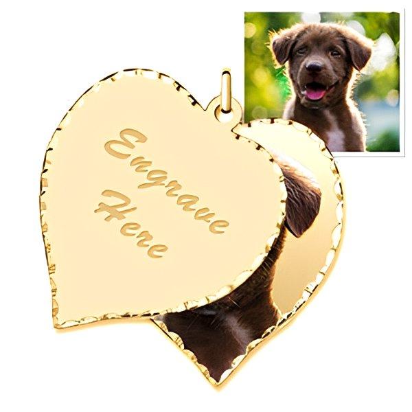 Heart Swivel Photo Pendant
